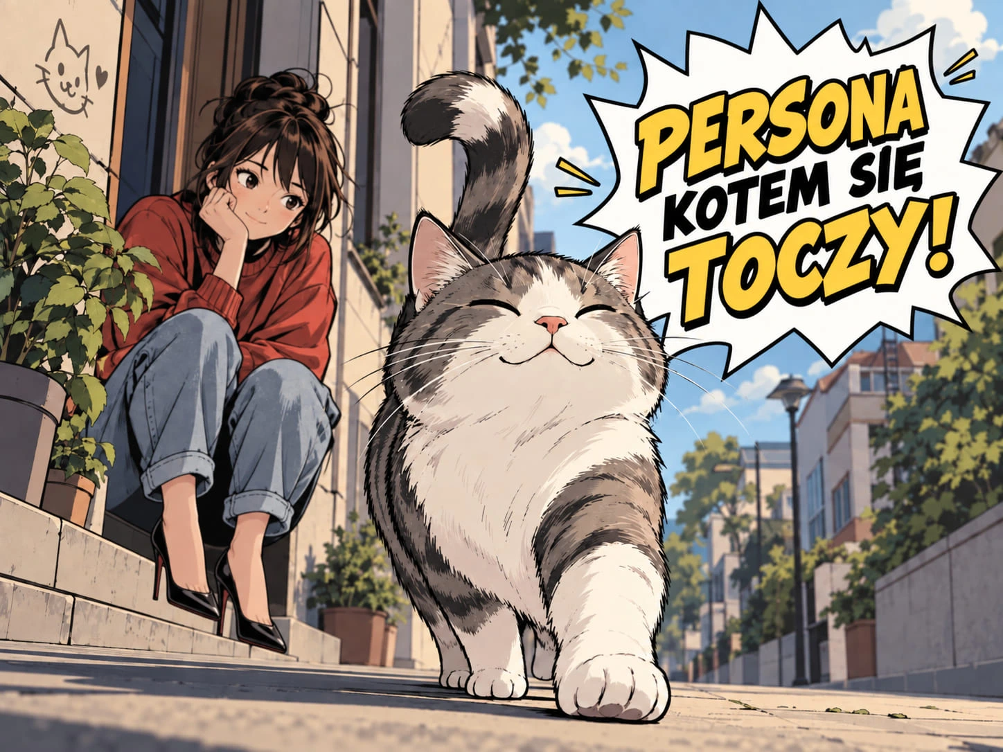 Persona kotem się toczy