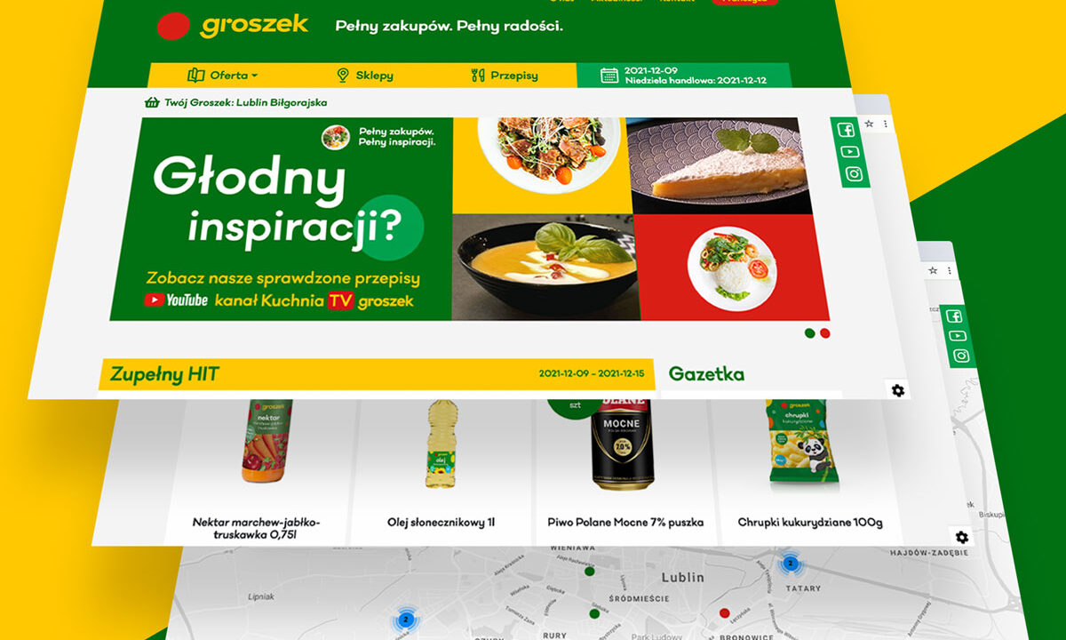 Sklepy Groszek, Mata i... zaawansowana strona internetowa!