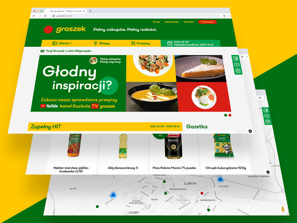 Sklepy Groszek, Mata i... zaawansowana strona internetowa!