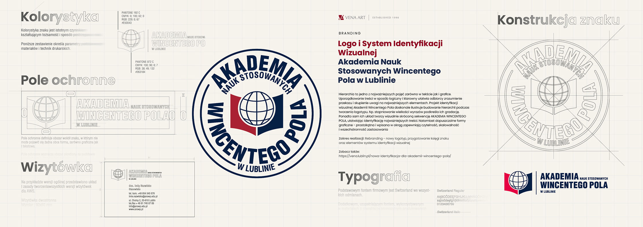 Logo i System Identyfikacji Wizualnej — Akademia Nauk Stosowanych Wincentego Pola w Lublinie