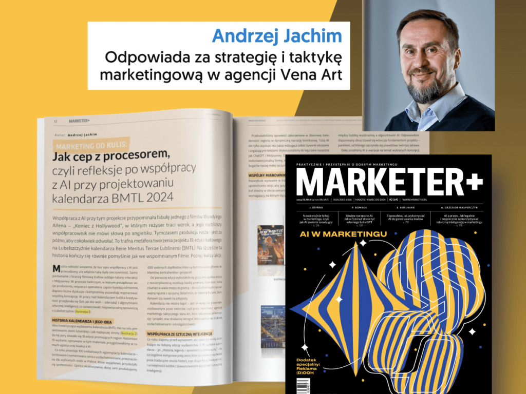 Jak stworzyliśmy kalendarz przy pomocy AI — marketing od kulis w Marketerze+